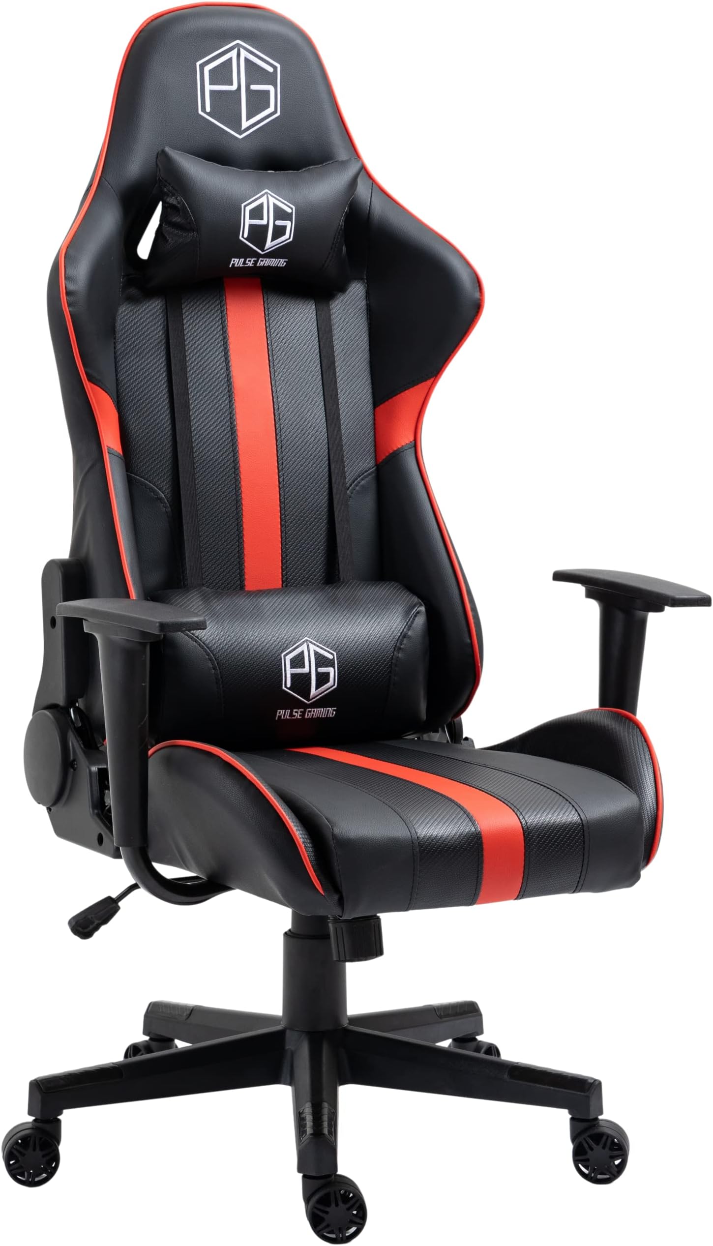 PULSE GAMING Racing Edition GT-700 Ergonomic Series Gaming Chair (Black+Red) Gaming Chair