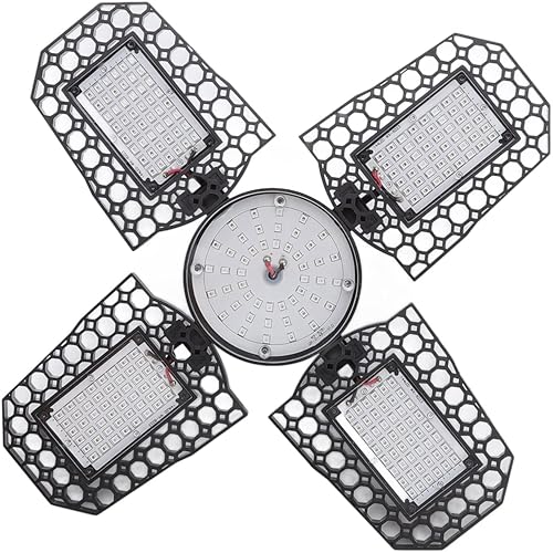 TOPINCN Luz LED de crecimiento de 150 W, lámpara de cultivo de plantas plegable E27 Base de luz de crecimiento con espectro rojo azul para plantas