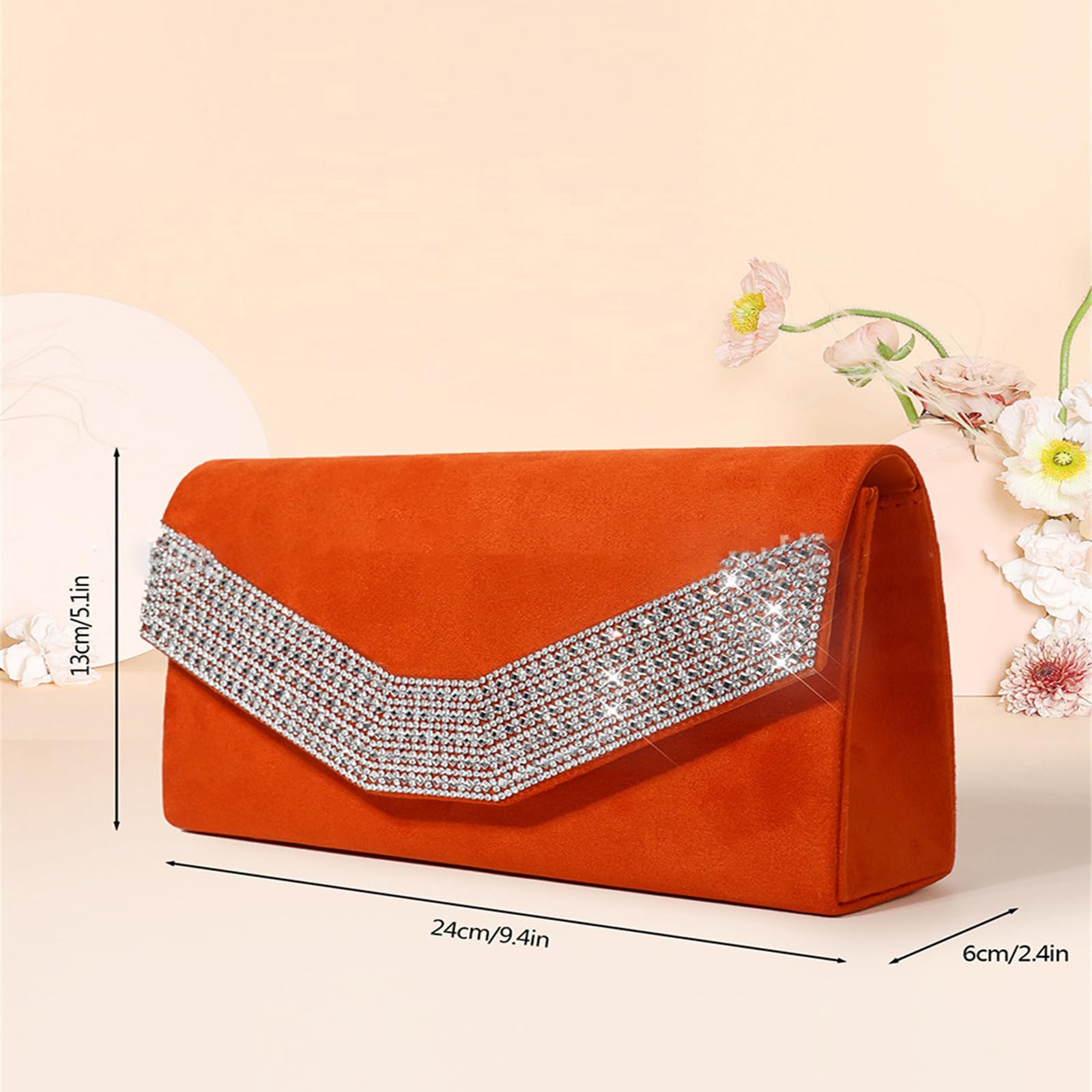 Borsa a tracolla in velluto alla moda, per cene e feste, per matrimoni e feste