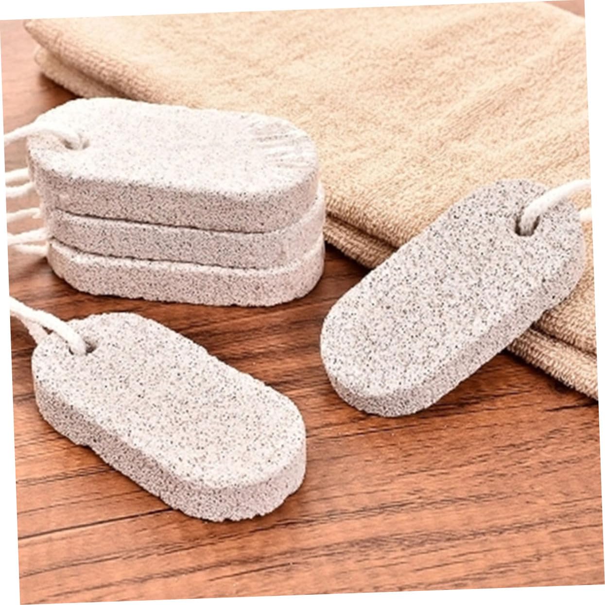 Pierre Volcanique Exfoliante pour Pieds Outils de Pédicure Solide pour Enlever Peau Morte 20pcs pour Bain de Pieds et Salon de Beauté