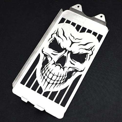 Miniatura 3 de Protector de cubierta de radiador, protector de rejilla de parrilla compatible con Honda VTX 1300 VTX1300 C R S T 2003-2009 (SKULL)