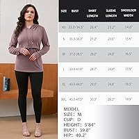 Vista 105 de GINKANA Sudadera con capucha para mujer, manga larga, lactancia materna, ropa casual