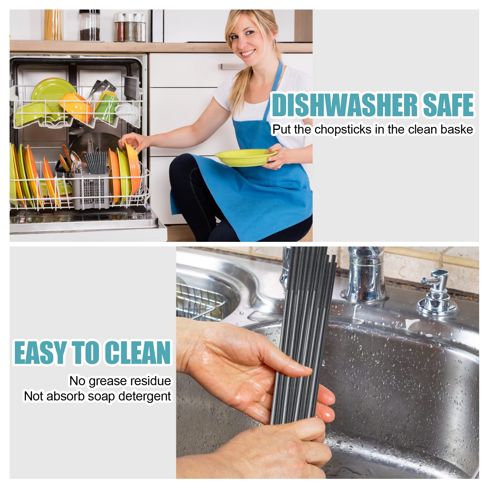 200 Pairs Wooden Chopsticks I Solid No Splinters Smooth Sturdy Chop sticks I Individually Wrapped Disposable Chopstick