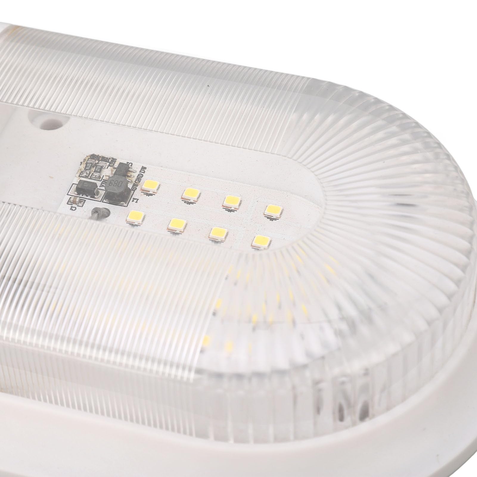 Luminaire de Plafond à Double Dôme LED pour Camping-Car, 10 à 24V SMD 2835 560LM, Lumières Intérieures avec Interrupteur pour Camping-Cars, Camping-Cars et Remorques