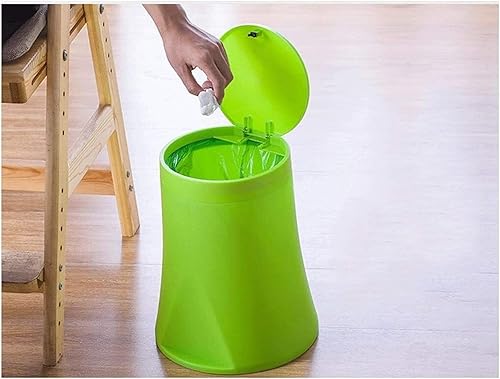 Miniatura 6 de Botes de basura de cocina, cubo de basura de plástico, cubo de basura grande con tapa, capacidad de 3.1 galones de capacidad, cestas de basura