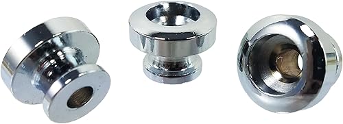 3pc. cromado Correa para guitarra Botones
