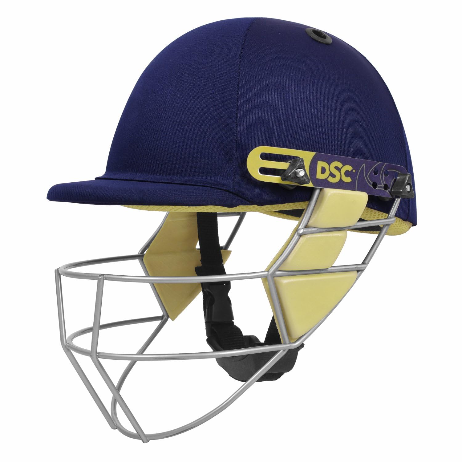 Bouncer Cricket Helmet | Navy Blue | Size: Extra Small | for Men & Boys | Steel Grill | Adjustable Back Support Strap | Removable and Washable Sweatband | Lightweight