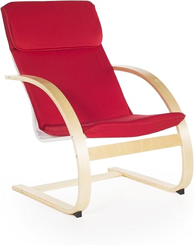 Guidecraft Teachers Rocker Red Chair - Escuela, Muebles de sala de estar