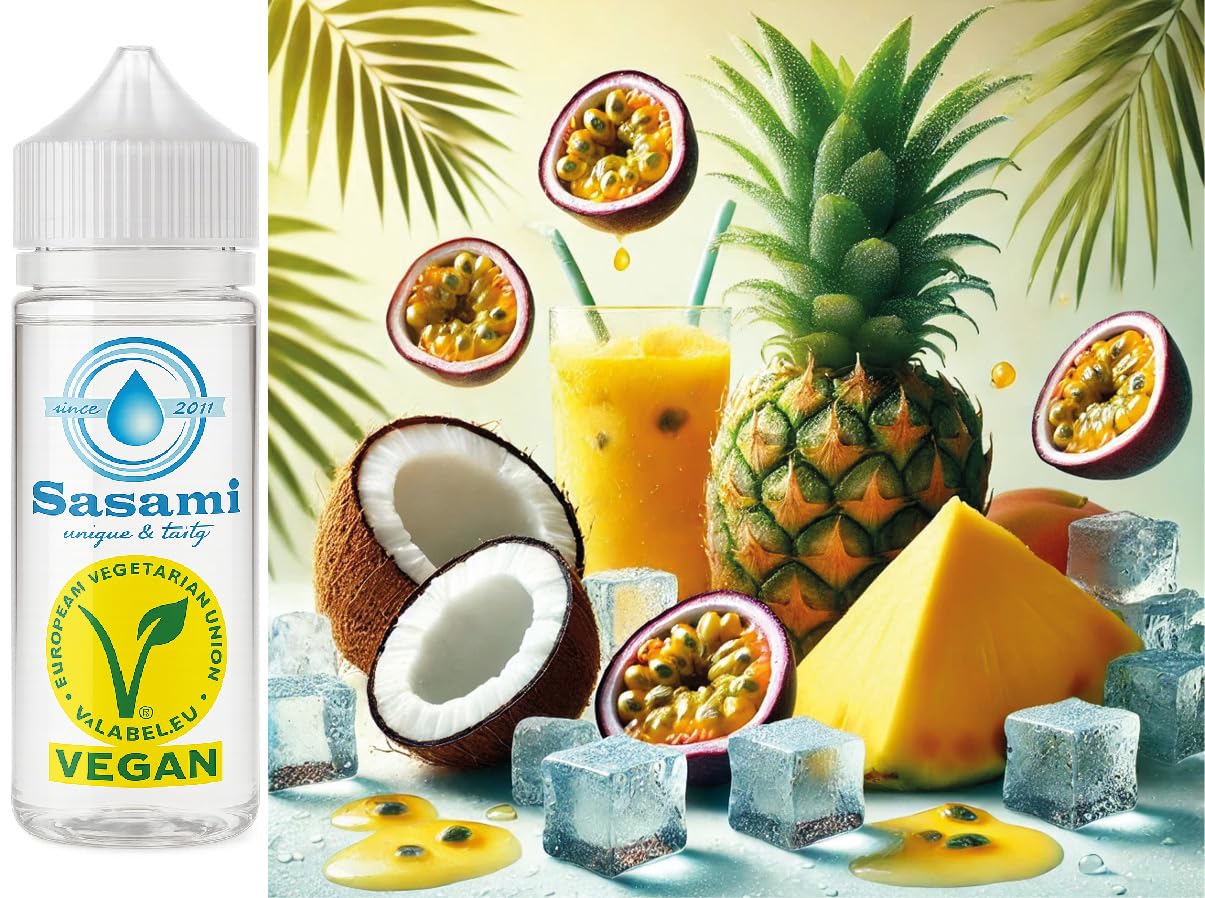 Tropical Chill Storm - ananas, maracuja & cocco ghiaccio aroma concentrato - vegano - Sasami - 100ml