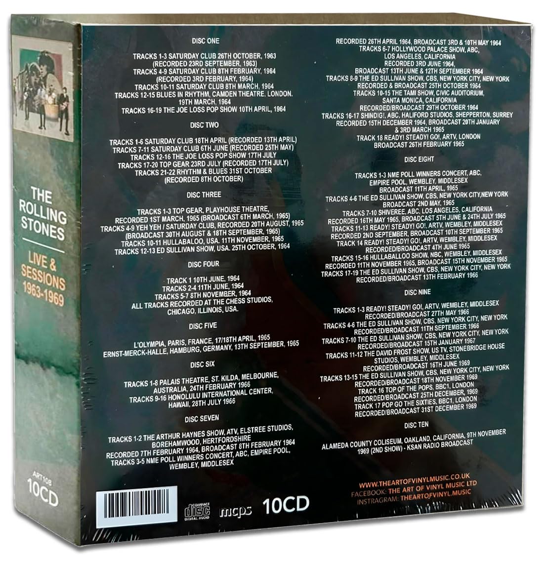 The Rolling Stones Live & Sessions 1963 - 1969 - 154 Tracks Rare BBC Radio & Live Recordings Collector's Bundle