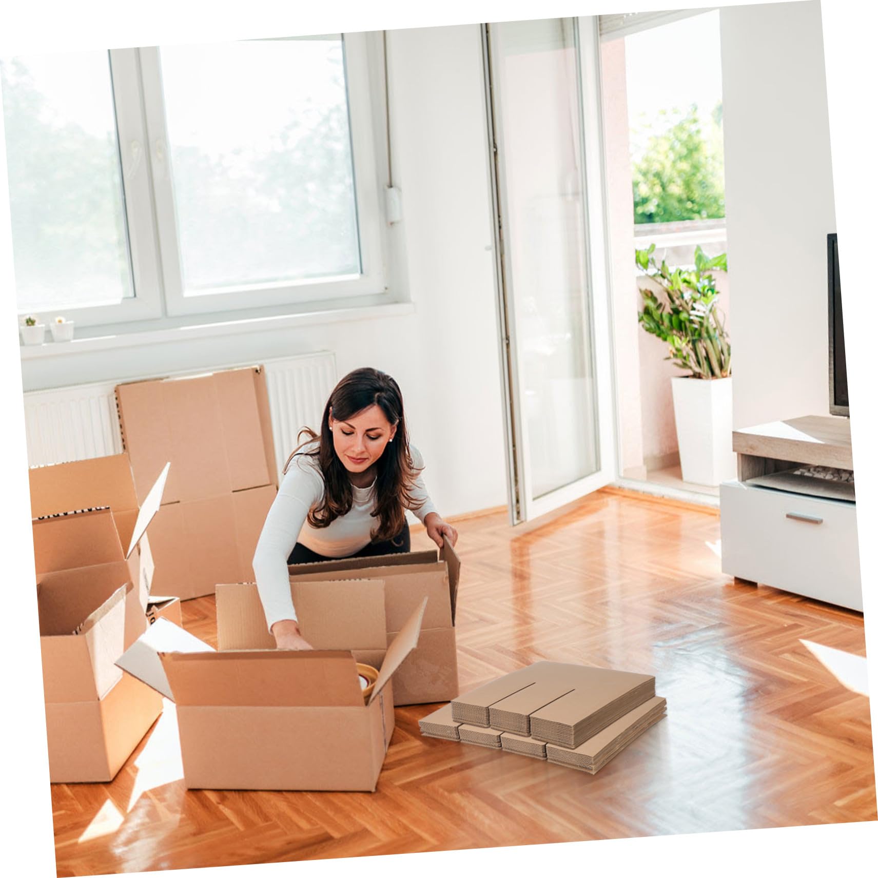 Uonlytech Conjunto de Material de Embalaje Kit de Embalaje de Divisores de Cartón para Cajas de Mudanza Insertos de Cartón Protectores de Envío Materiales de Laminas de Carton Corrugado