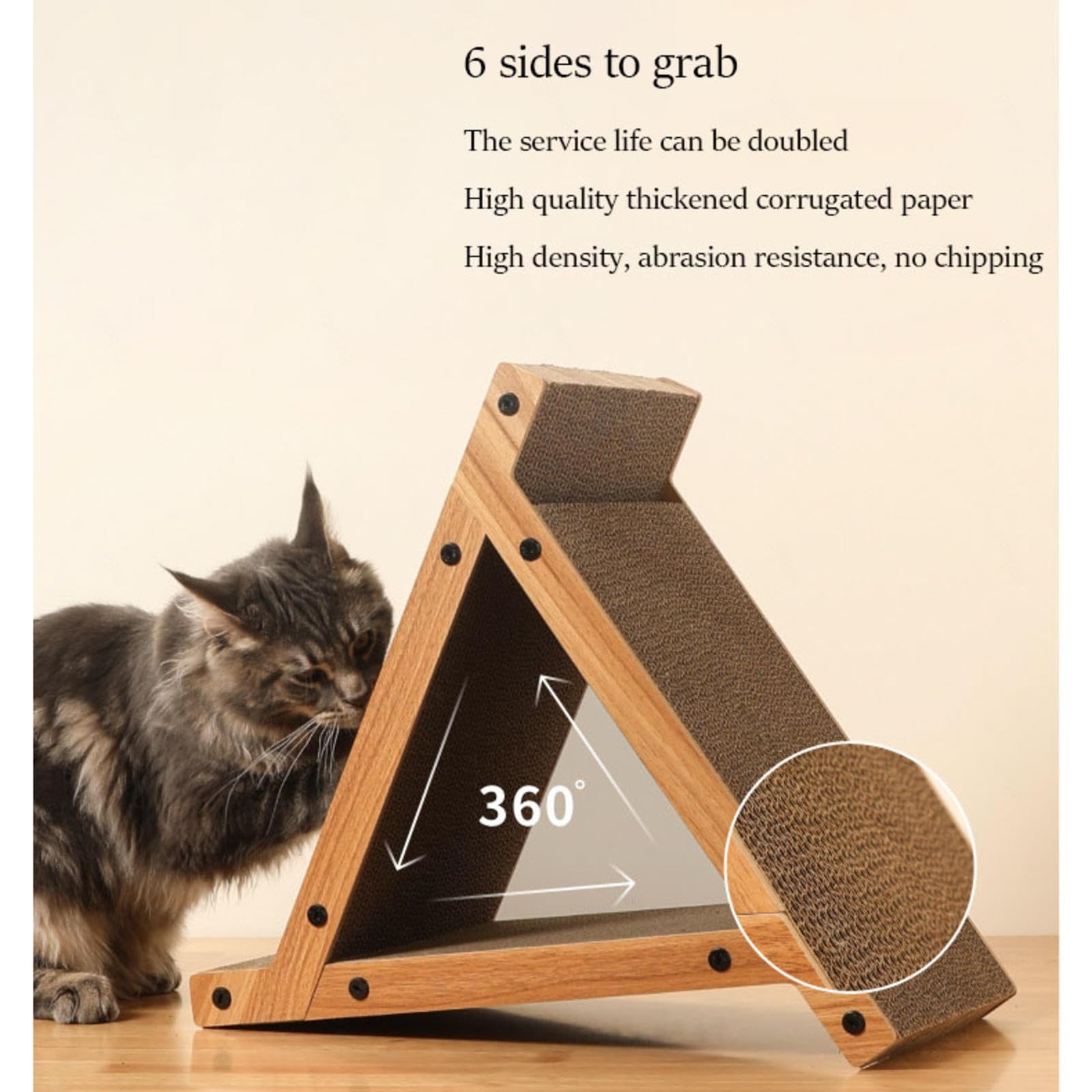 NIBHZ Cartón rascador, Poste rascador Vertical para Gatos, Proteger alfombras Moler Almohadilla de Tablero Vertical para Gatos, para Accesorios de, Rascador para Gatos