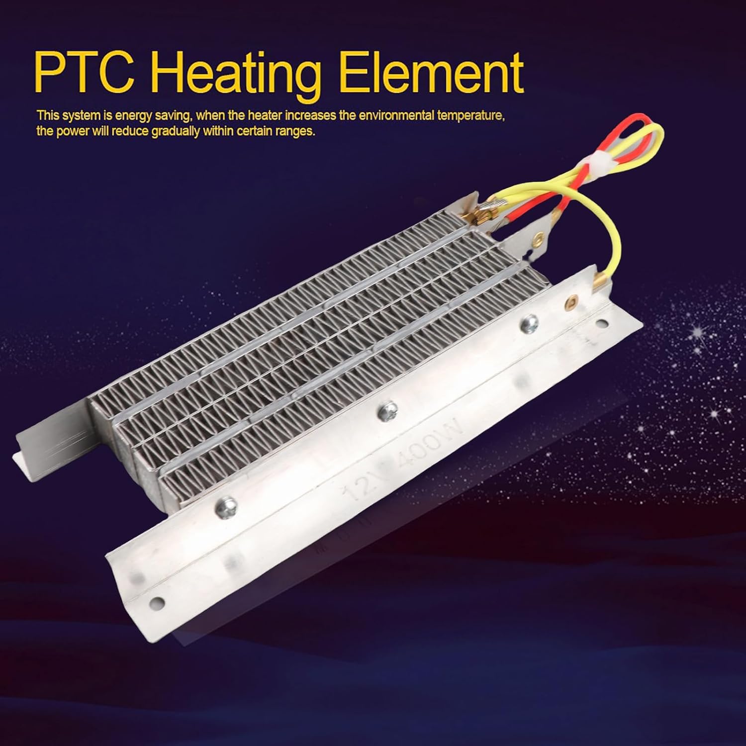 12V 400W PTC Ceramic Heater Kit, High-Efficiency Electric Heating for Humidifier, Drying Machine, Air Conditioning Systems with Thermostatic Insulation Control