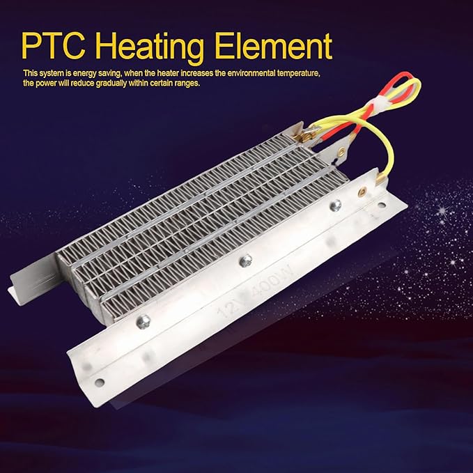 Calefactor Eléctrico Cerámico PTC 400W 12V con Termostato miniatura 3