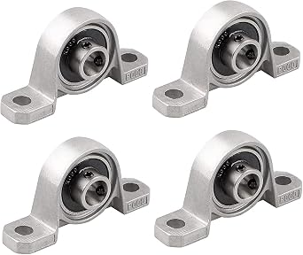 4pcs Bearing Housing Flange Bearings 10mm KP000 Ball Bearing Block Spare Parts Pillow Lock Bearing for 3D Printer