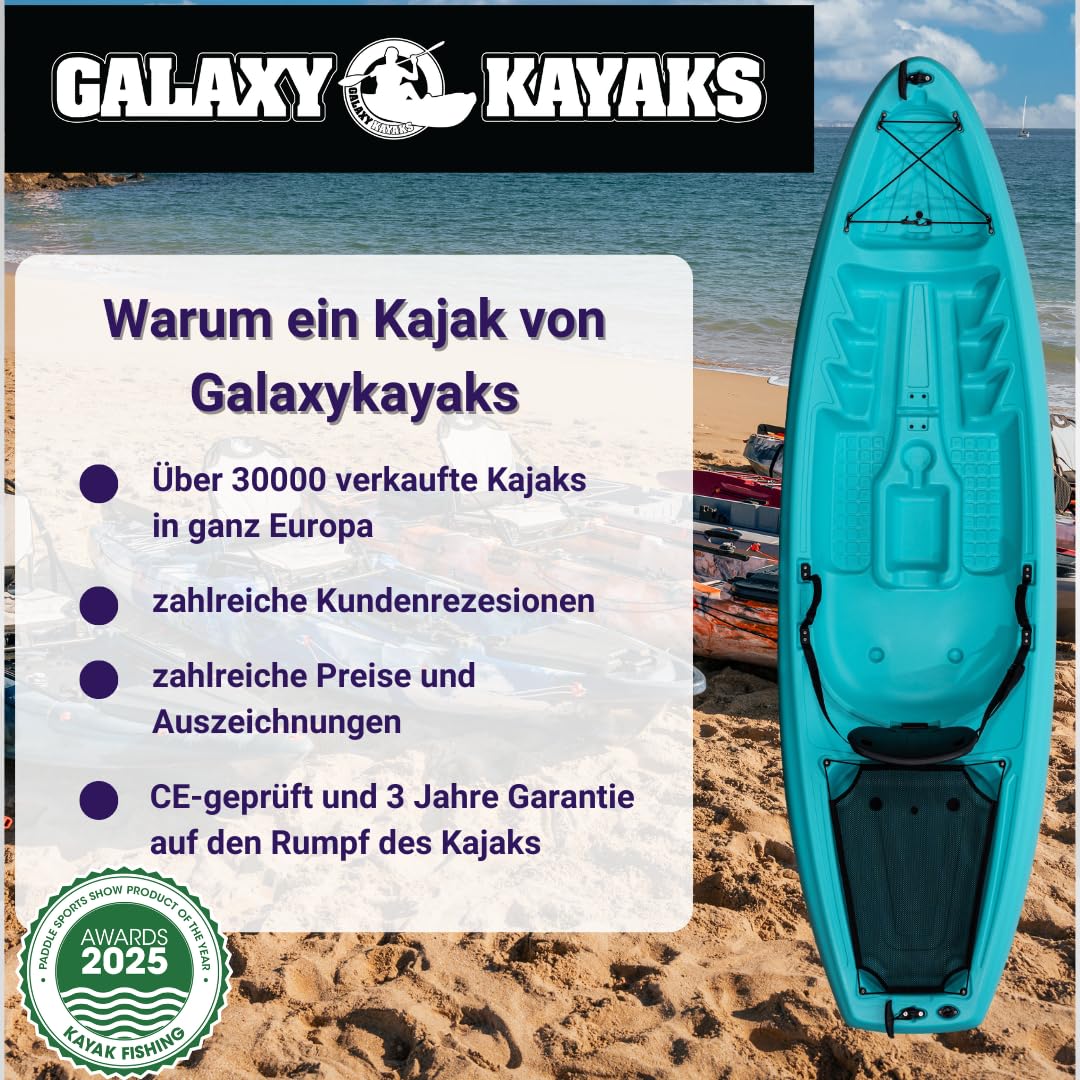 Kajak Reef Galaxy Kayaks Sit on Top günstiges Einsteigerkajak inklusive Paddel