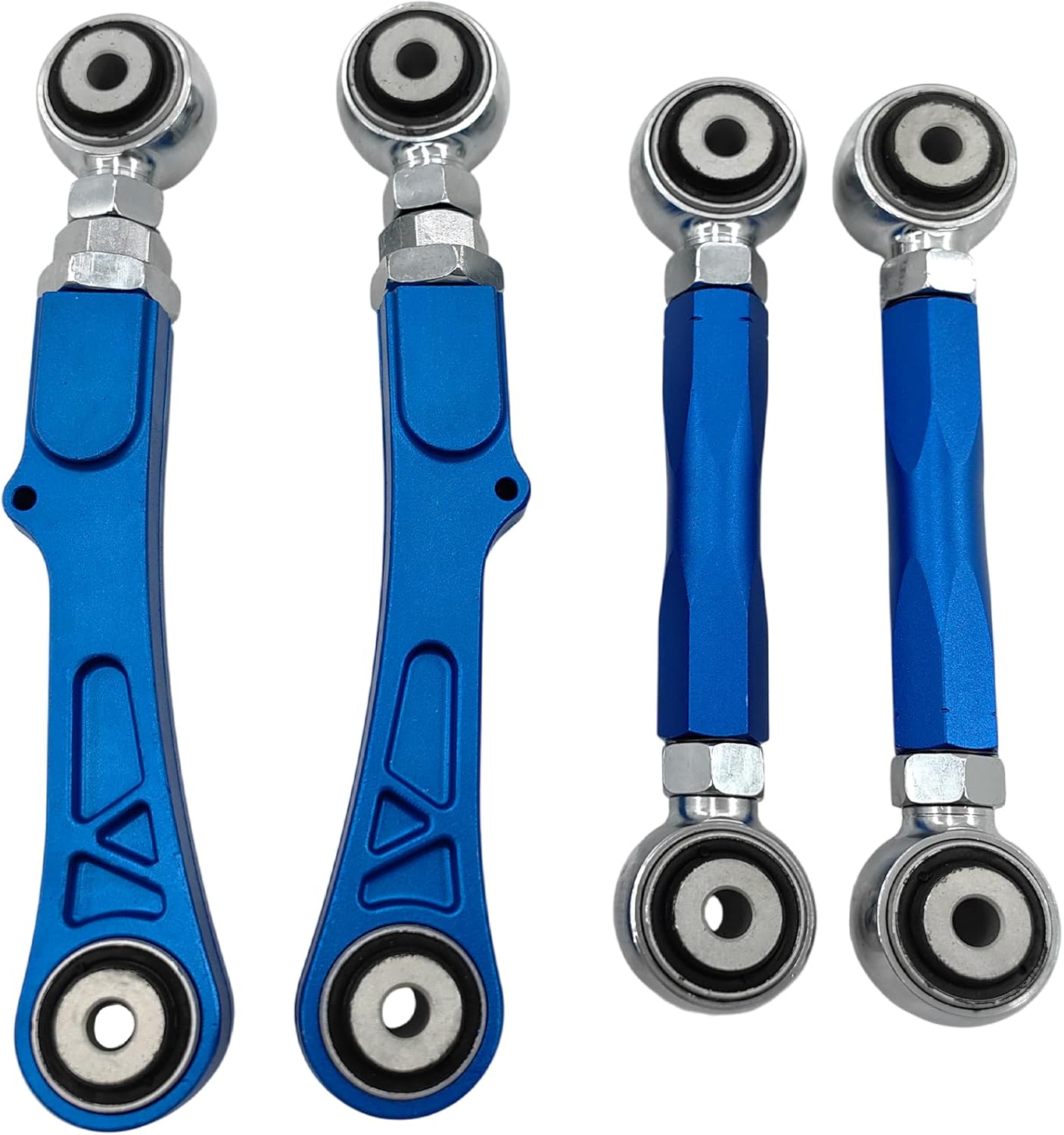 4PCS Adjustable Aluminum Rear Camber Control Arms Kit for Tesla Model S 2012 2013 2014 2015 2016 Model X 2016 Adjustable Range -3° to +3°