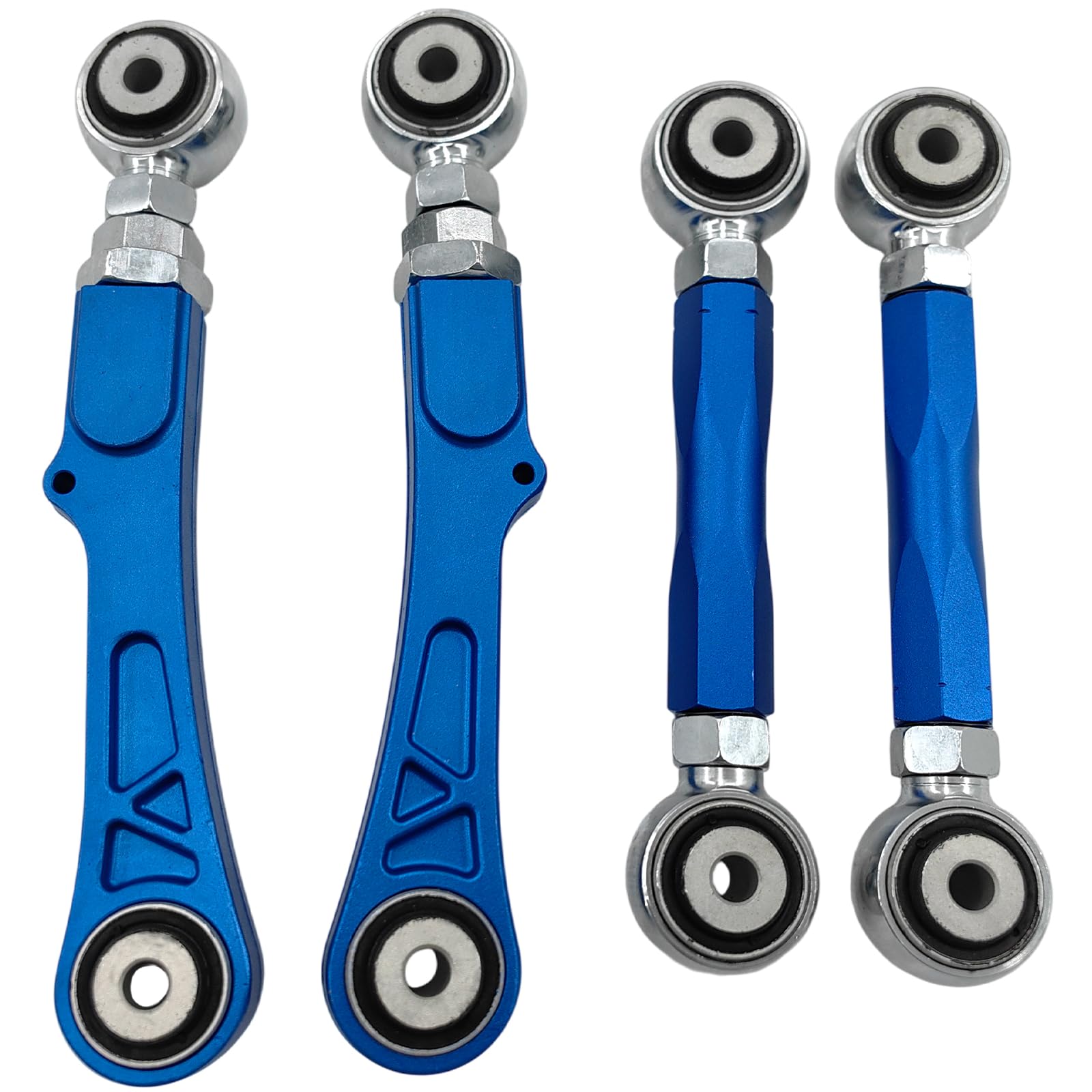 Photo 1 of REVOTUNE 4PCS Adjustable Aluminum Rear Camber Control Arms Kit for Tesla Model S 2012 2013 2014 2015 2016 Model X 2016 Adjustable Range -3° to +3°