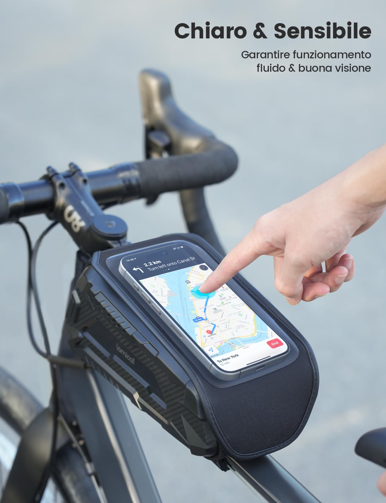 Porta Telefono Bici Impermeabile - Rotazione 360° Per Manubrio - Foto 3