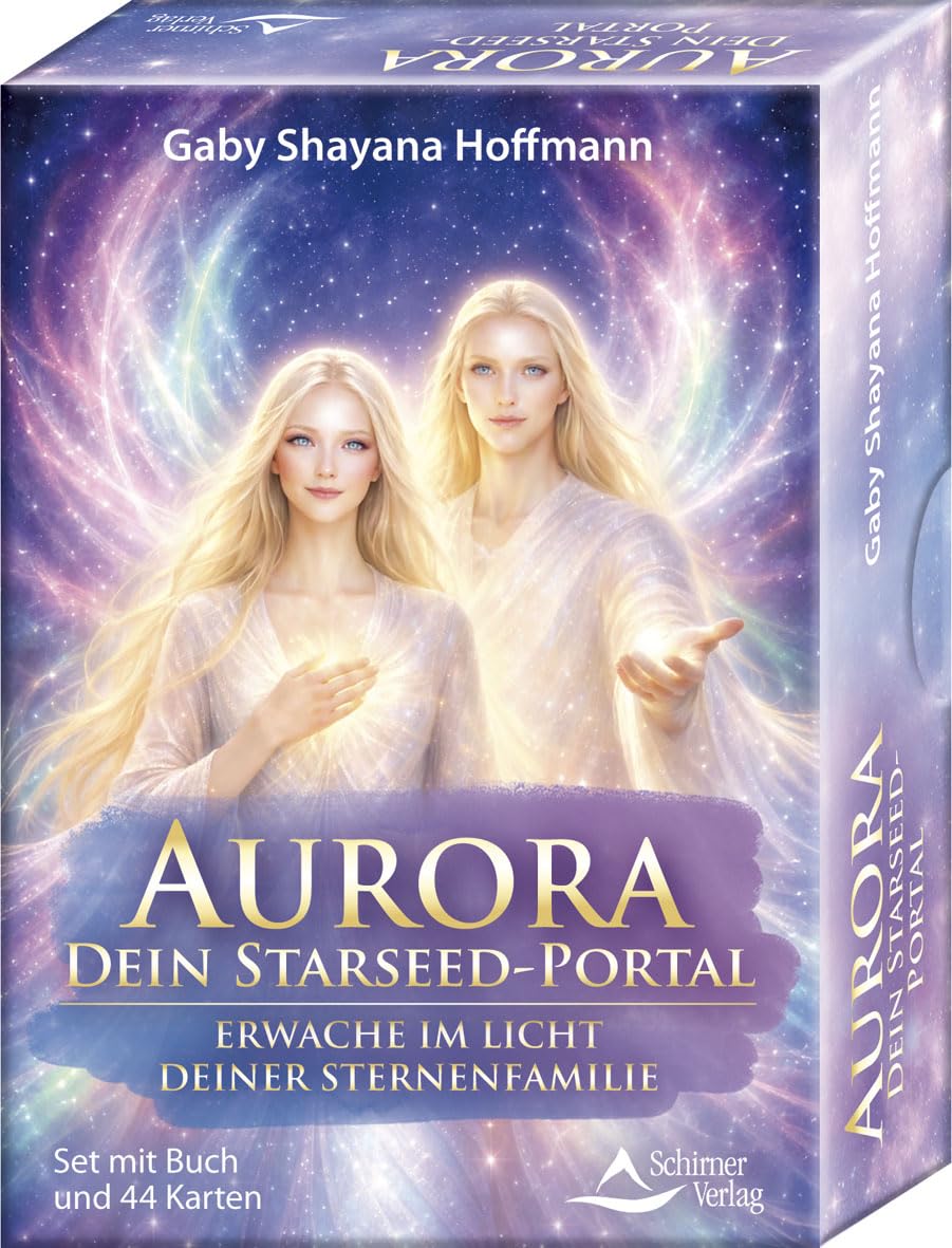 Aurora – dein Starseed-Portal - Erwache im Licht deiner Sternenfamilie: Set mit Buch und 44 Karten