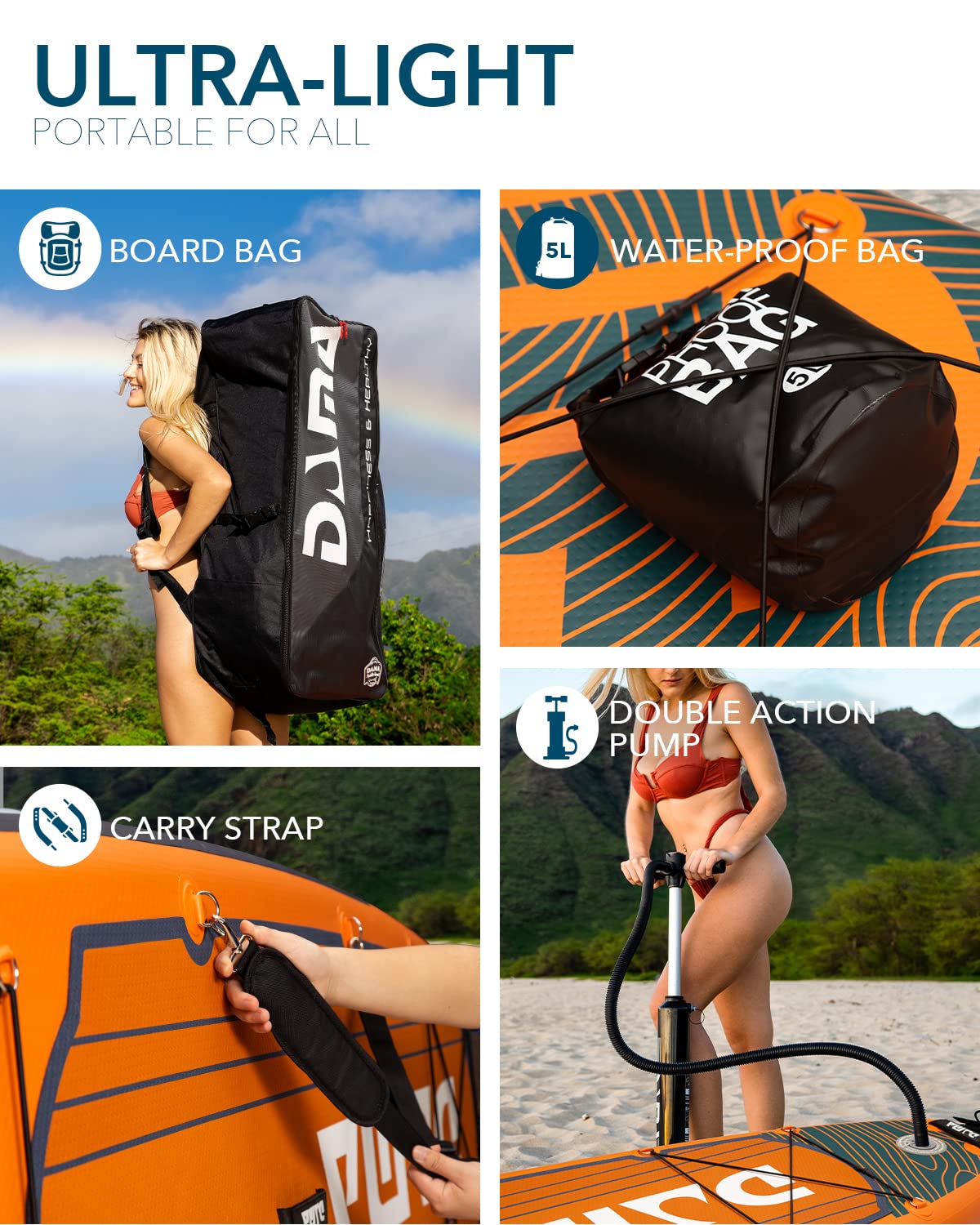Amazon | DAMA 空気注入式スタンドアップパドルボード 大人用 SUP 