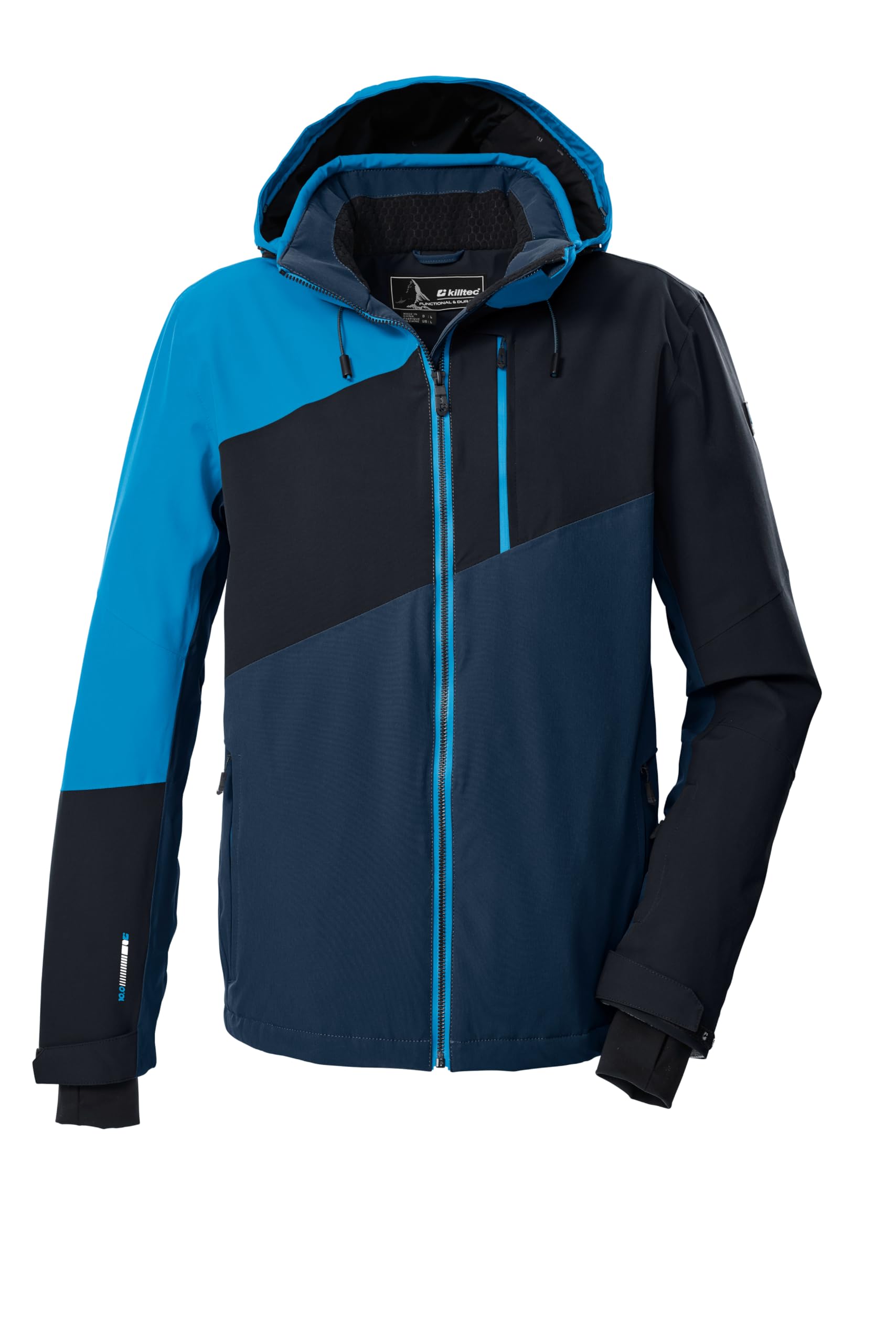 Killtec Herren Ksw 32 Mn Ski Jckt Outdoorjacke/Funktionsjacke mit abzipbarer Kapuze und Schneefang