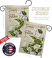 Vista 3 de Decoración de tumba del Día del Padre en el Cielo para decoración de cementerio al aire libre para el hogar, bandera para abuelo, papá, abuela