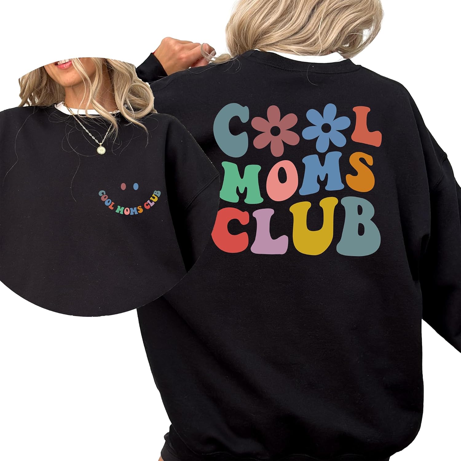 Cool Moms Club Hoodie Cool Mom Hoodie New Mom Gifts for Mama Birthday Gift Mother’s Day Sweatshirt with Hood