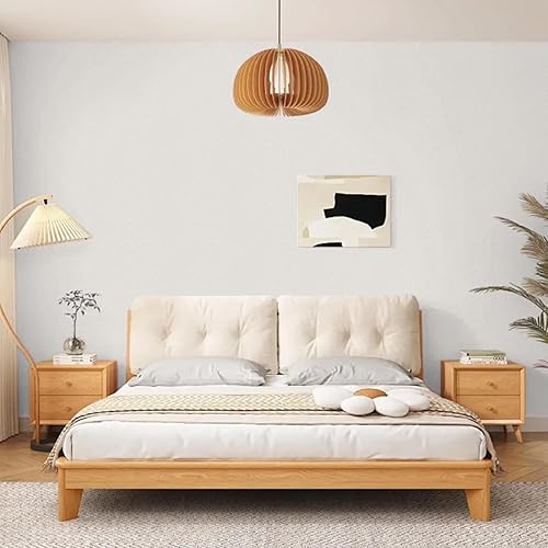 Miniatura 2 de Anmon Papel tapiz blanco beige para despegar y pegar, papel adhesivo blanco mate de 17.7 x 118 pulgadas, papel tapiz color crema, impermeable,