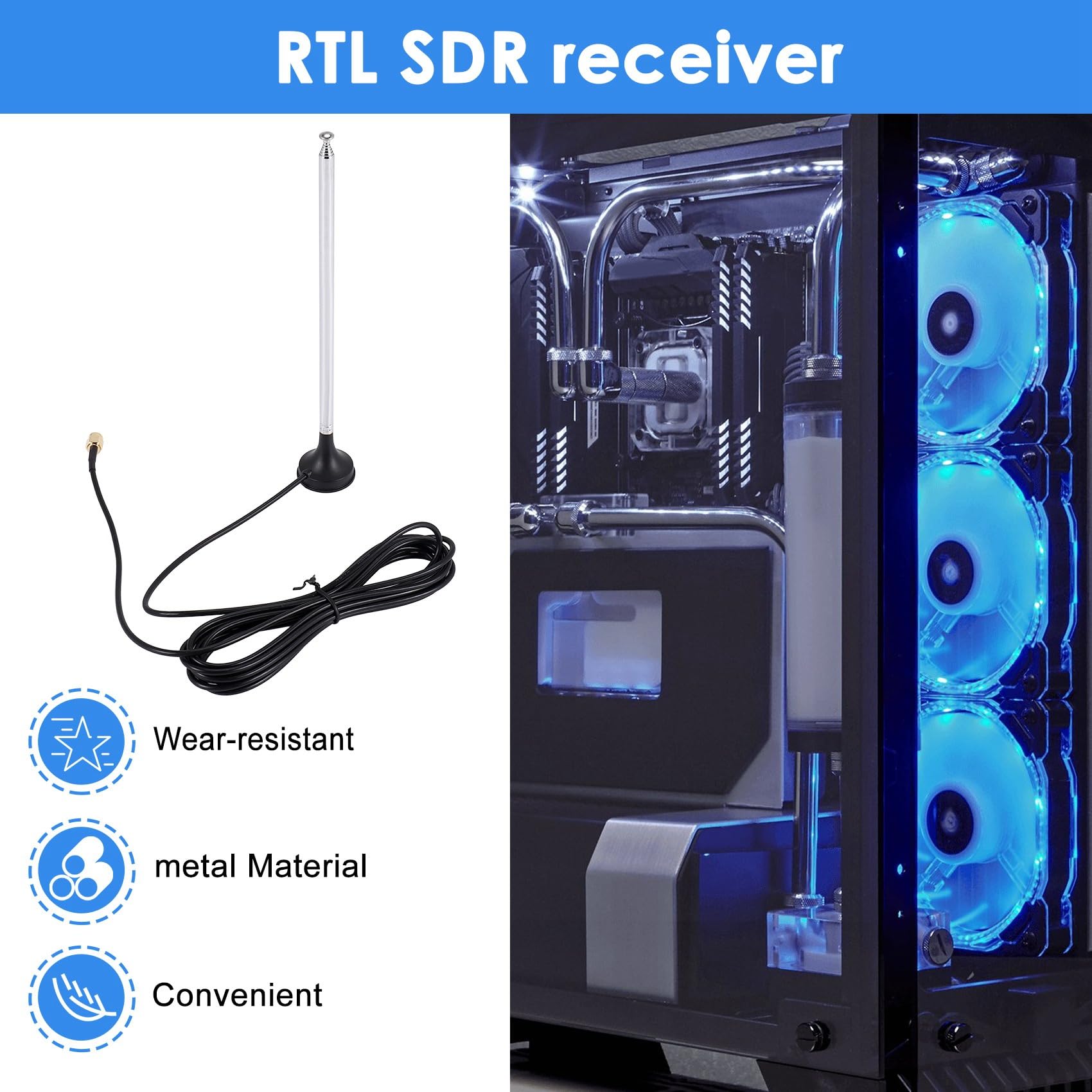 Blog RTL-SDR RéCepteur RTL SDR V3 RTL2832U 0,1 MHz-1,7 GHz TCXO SMA RéCepteur Radio DéFini par Logiciel avec Antenne