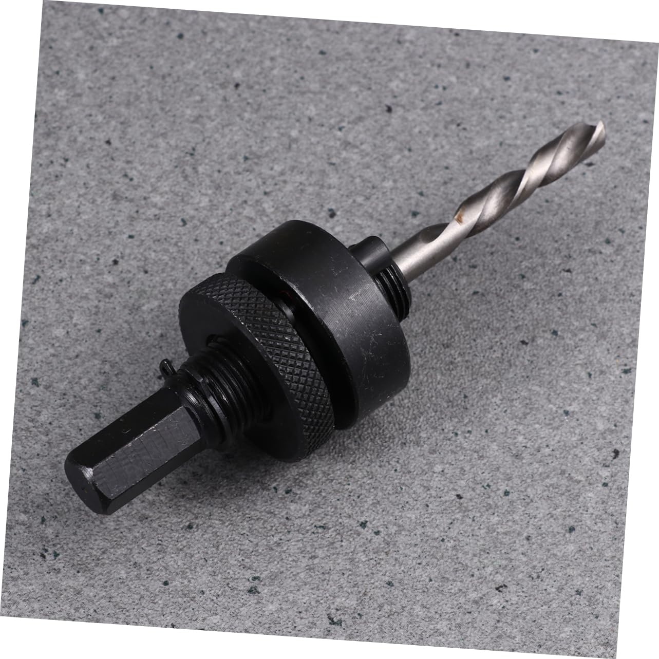 Mikikit Heavy Duty Metal Mandrel Handle 30-114mm Hole Arbor 3pcs Precision Drill Bits Fast Easy Installati