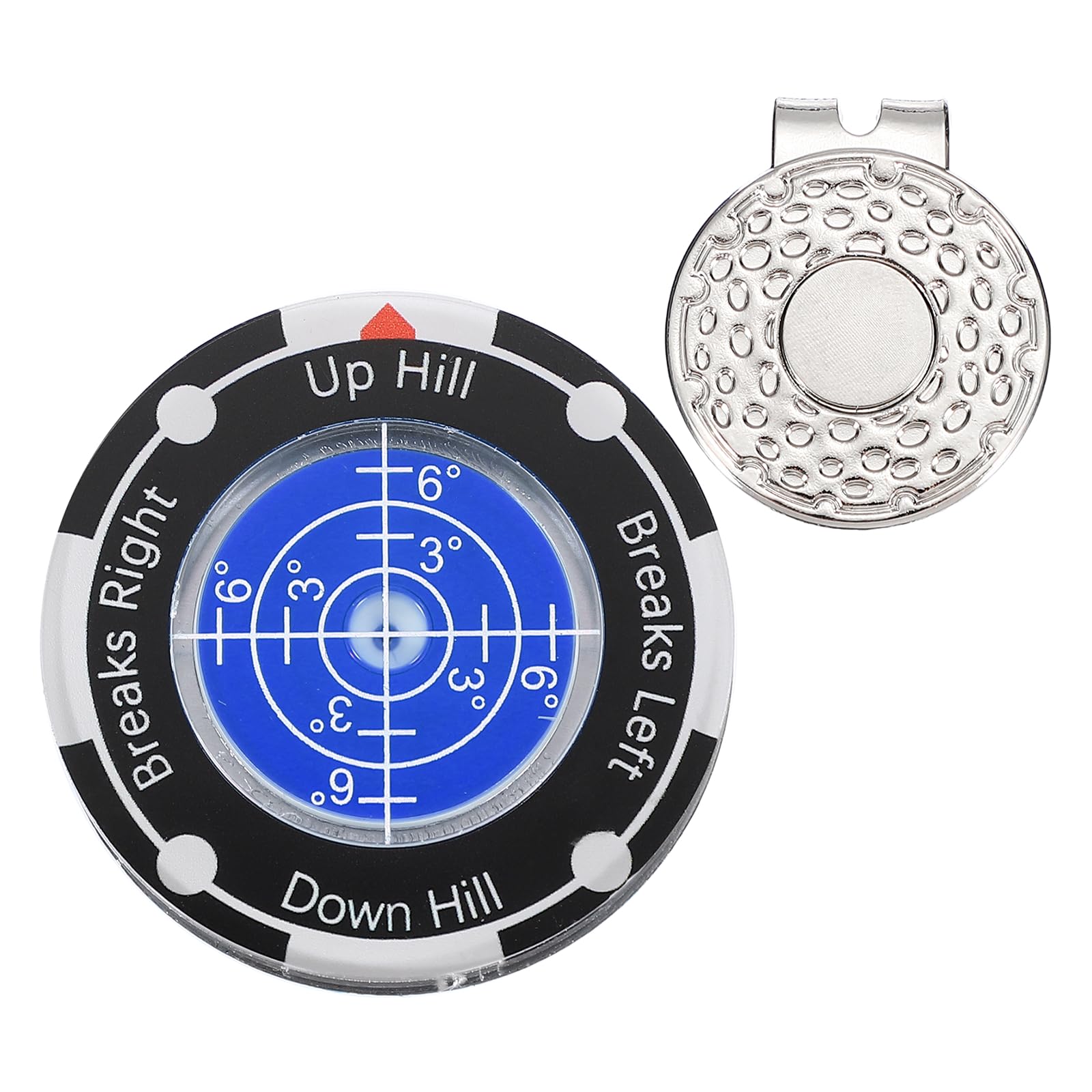 YELARXI Golf Green Reader, Golf Ball Marker with High Precision Green Reading Aid Bubble and Magnetic Cap Clip - Fitting for (Training/Accessories/Gift/Men & Women), Dark Blue