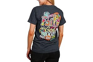 Kerusso Women's Let Your Faith in God Be Bigger Than Your Fears T-Shirt