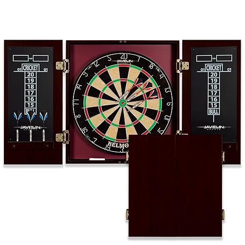 EastPoint Sports Official Size Dart Board Cabinet Set- Easy-Assembly &