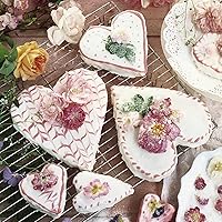 Vista 7 de 3PCS Heart Cookie Cutter Set, 4" 6" 8" Stainless Steel Sandwiches Cutter DIY Heart Cake Cutter Cake Molds Ring Set Mousse Mold Biscuit Cutter