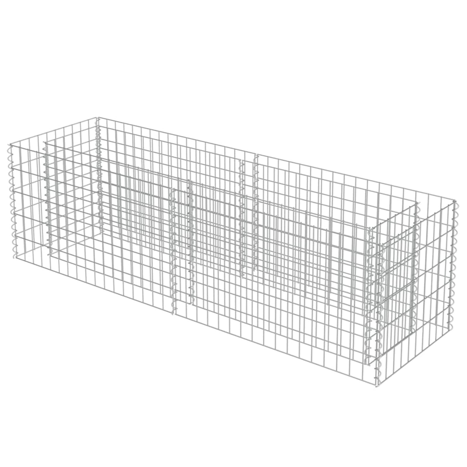 Arriate, Mesa De Cultivo, Huerto Domestico, Cultivo De Plantas Aromaticas, Arriate De Jardín, de gaviones de Acero 180x50x50 cm