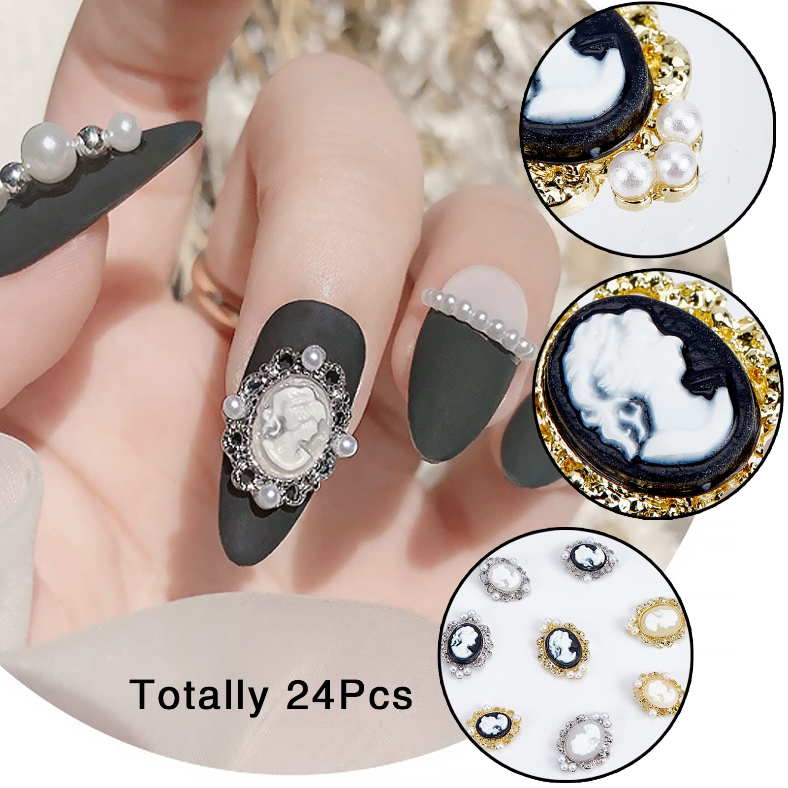 NICENEEDED Nagelkunst-Charms Aus Zuckerharz – 100-teilig, 10 Verschiedene Süßigkeiten-Motive