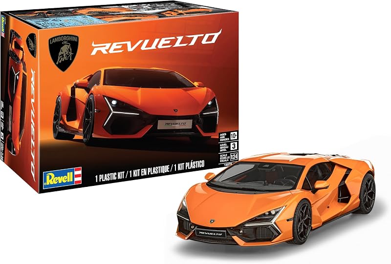 14579 Lamborghini Revuelto 1:24 Scale Model Car Building Kit | Model 14579, 1:24 scale, 101 parts, skill level 3, detailed Lamborghini Revuelto model car building kit for ages 10+
