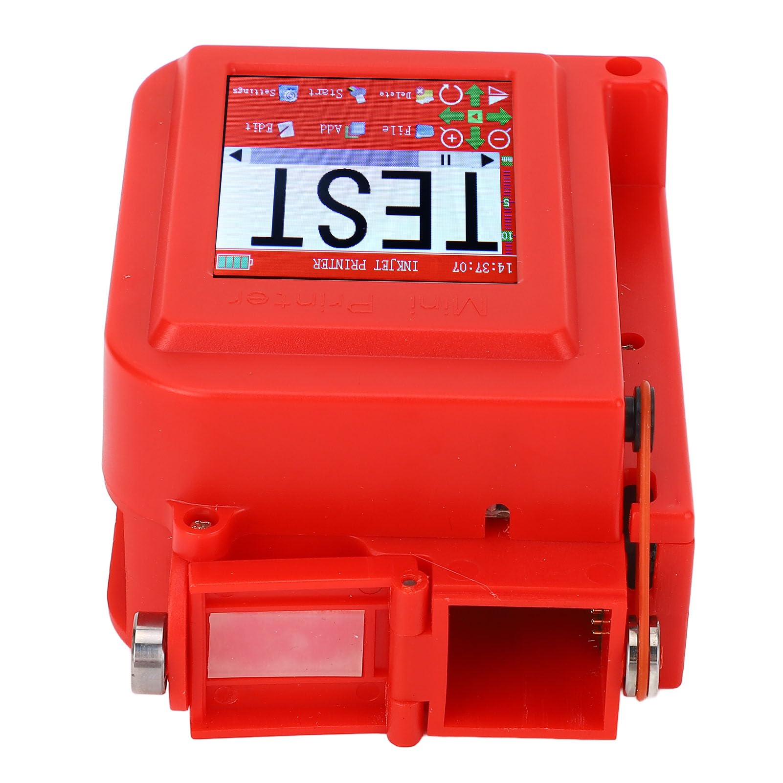 ViaGasaFamido Handheld-Tintenstrahldrucker mit 2,8-Zoll-Touchscreen 12,7 Mm für Stoff, Holz, Karton, Kunststoff, Industrieverpackung, Datum, Barcode, QR-Code-Markierung