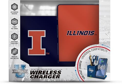 Miniatura 130 de SOAR NCAA - Soporte de carga inalámbrico unisex para teléfono celular y organizador de escritorio