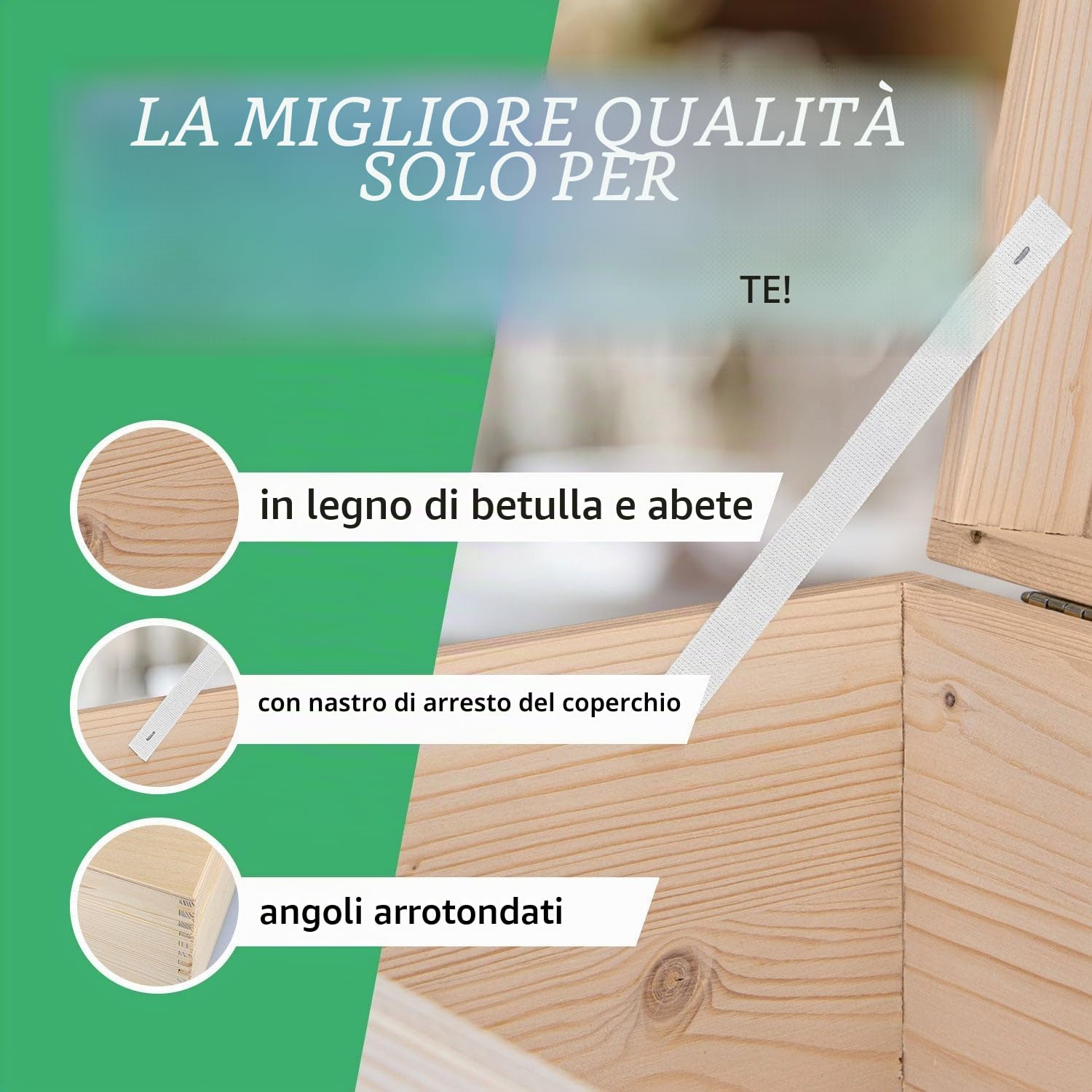 GRAVURZEILE Scatola dei ricordi personalizzata per neonati – animali della foresta – Personalizzata con nome e data – Scatola di legno per ragazze e ragazzi – Regalo per nascita – Scatola dei ricordi