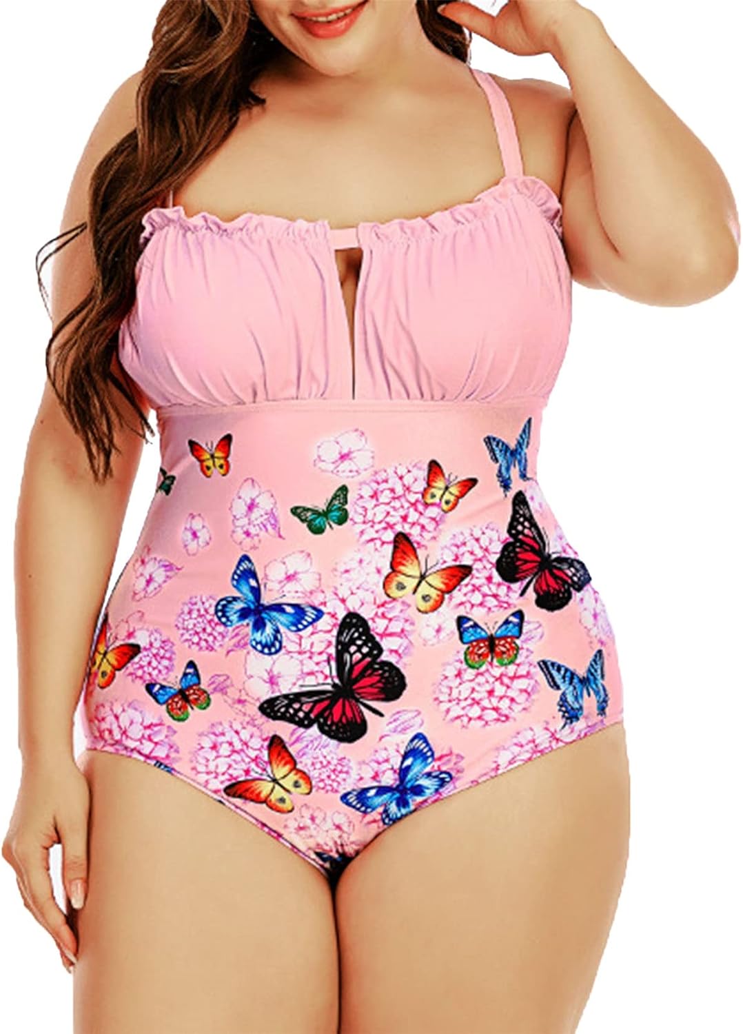 LIEF フラワープリント ワンピース コレクション XL（プラスサイズ