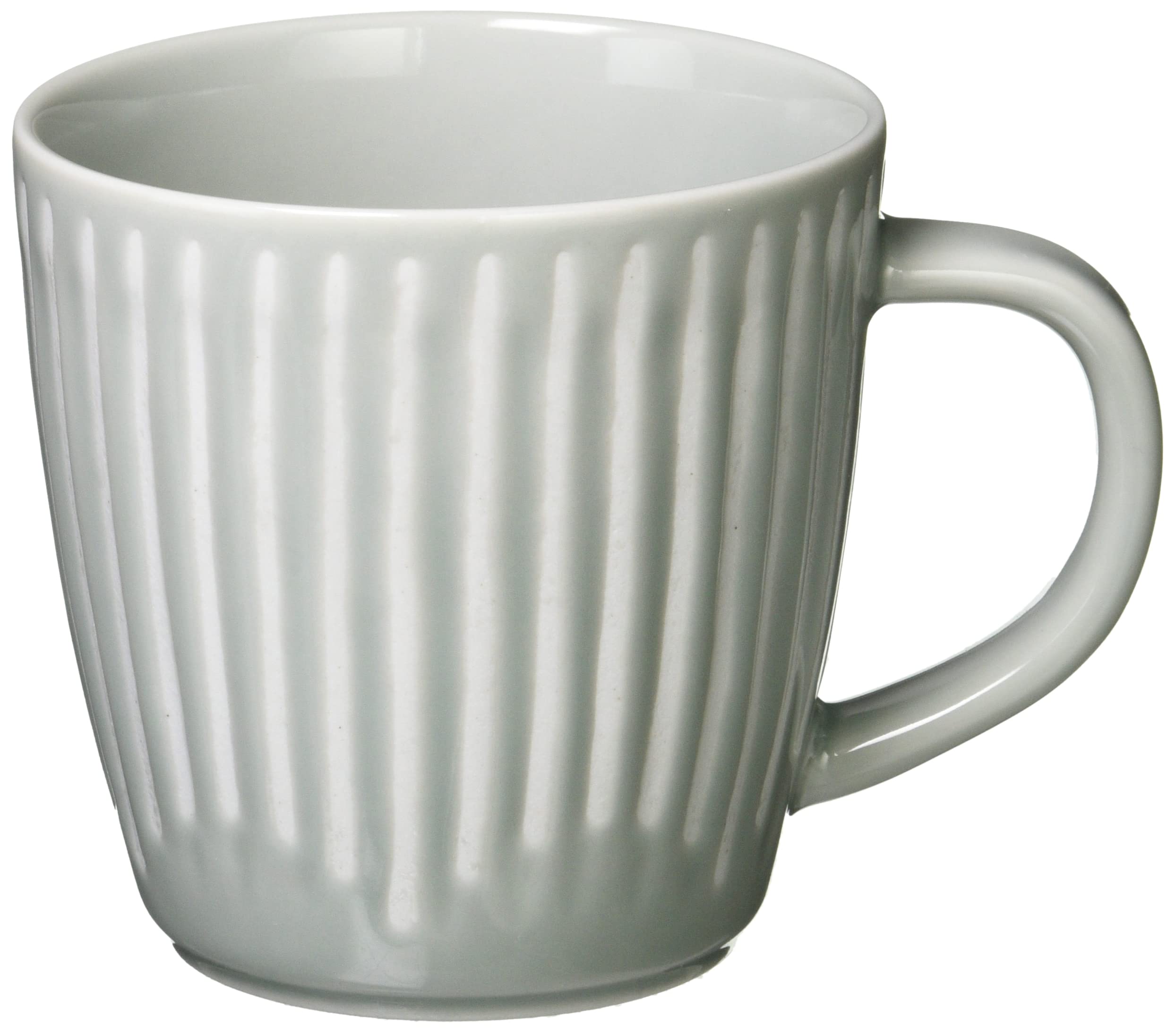 Hasamiyaki 11321 Flower Fuwari Mug, Gray, Approx. 11.8 fl oz (325
