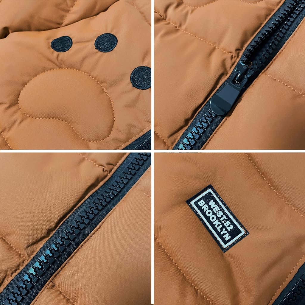 linboo Manteau Enfant Garçon Doudoune Chaud Blouson d'Hiver Automne Epais Veste à Capuche Pour Bébé Garçon
