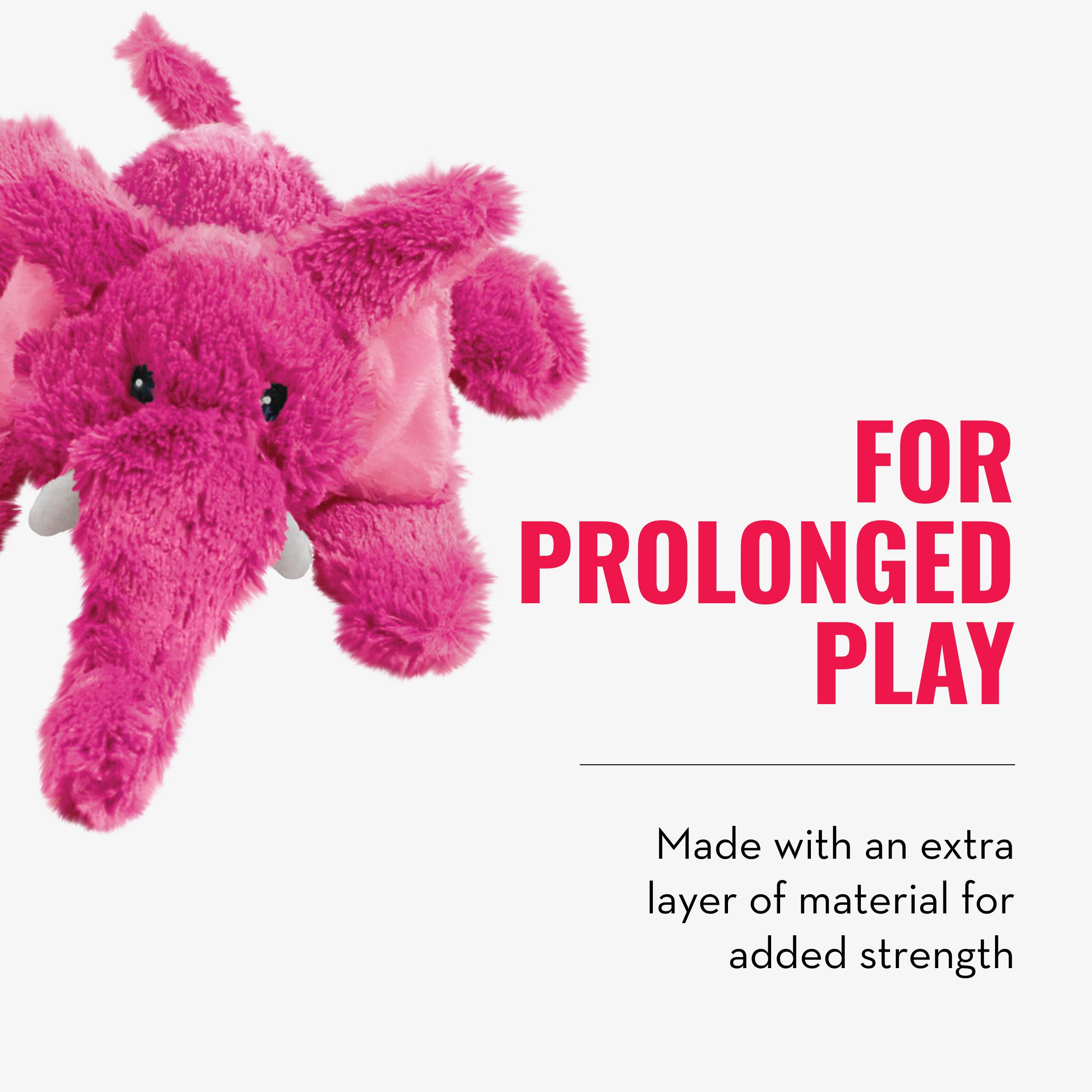 Pet Supplies : Pet Squeak Toys : KONG Cozie Plush Dog Toy with