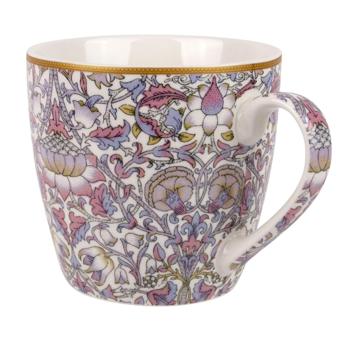 The Leonardo Collection William Morris Lodden Design China Breakfast Mug/Cup, Colour 2, 10 cm x 9.7 cm - Image 4