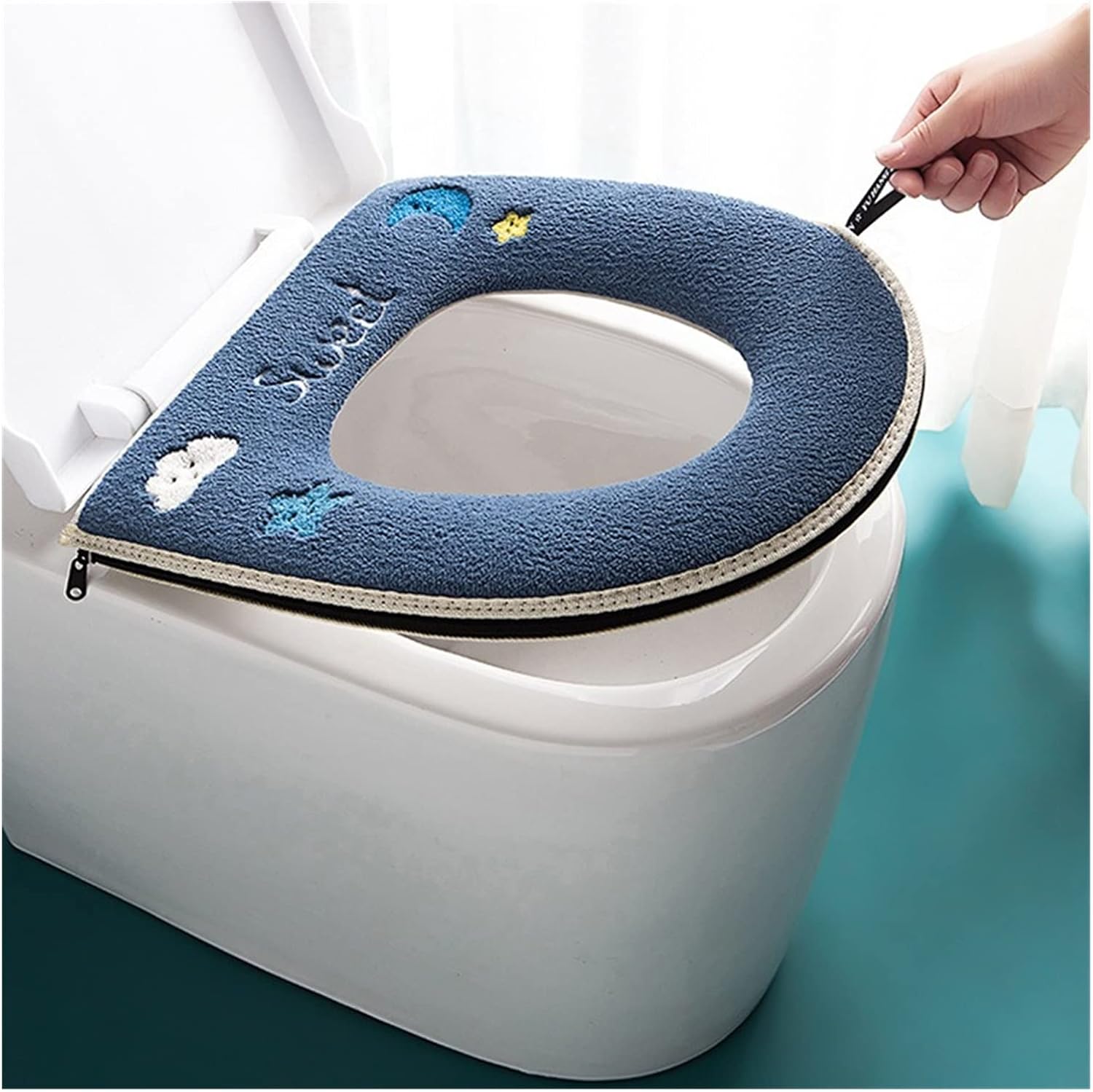 Zipper Toilet Seat Cover Household General Toilet Toilet Seat Cover