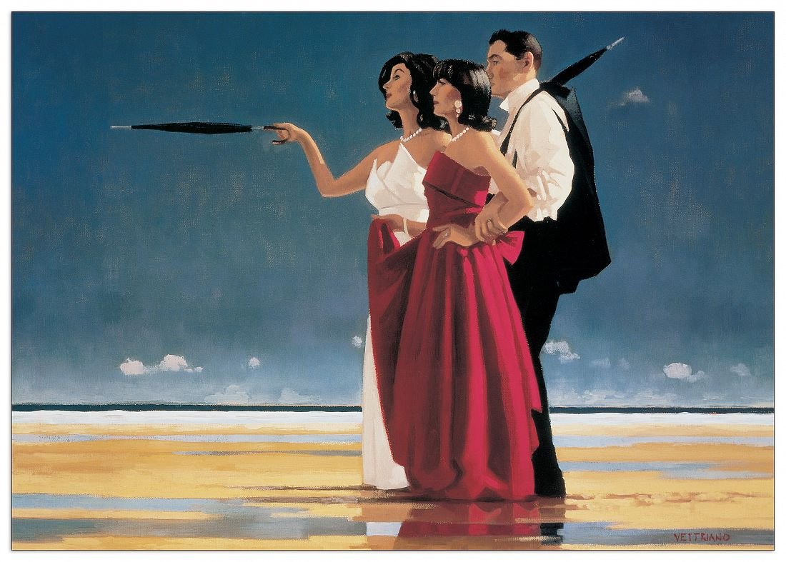 VETTRIANO The Missing Man I : Panneaux MDF 67x47 cm habillage mural
