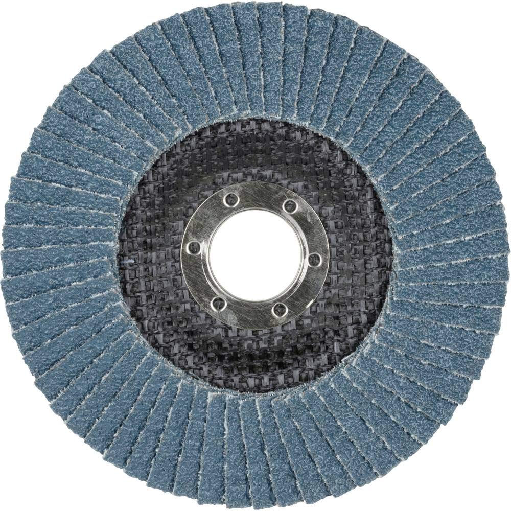 wolfcraft 125 mm Lamellar Flap Disc, 40 Grit Coarse Sanding Disc for Metal