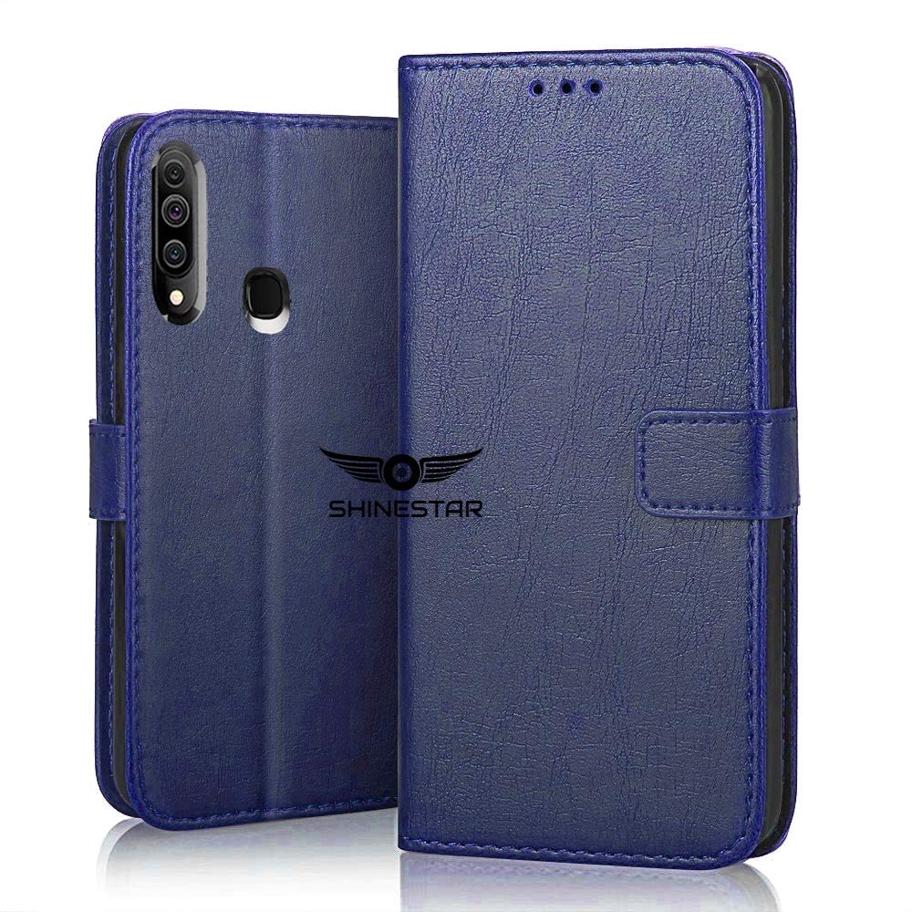 SHINESTAR Samsung A20s Flip Back Cover | PU Leather Flip Cover Wallet Case with TPU Silicone Case Back Cover for Samsung Galaxy A20s - Ultimate Blue (B07Y8SRZGK) Amazon Price History, Amazon Price Tracker